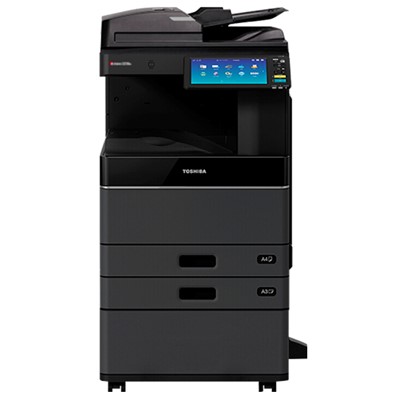 东芝（TOSHIBA）多功能彩色复合机 A3激光双面打印复印扫描 主机+自动输稿器+双纸盒+工作台 黑色 FC-2110AC