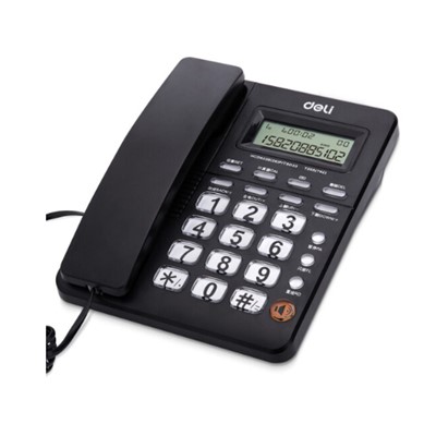得力（deli）792电话类  有线座机办公室商务型电话机有绳电话来电显示