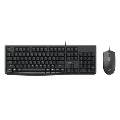 达尔优(dareu) LK185T键盘 键鼠套装  有线键鼠套装黑色