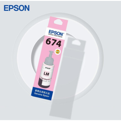 爱普生（EPSON）原装T674墨水适用L801 1800 850 810 805打印机 T6746浅红色墨水 