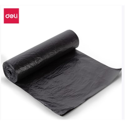 得力（deli）18744清洁工具 垃圾袋(黑色)(100*120)(1卷/包)