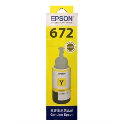 爱普生（EPSON）T6724喷墨盒 墨仓打印机墨水  黄色